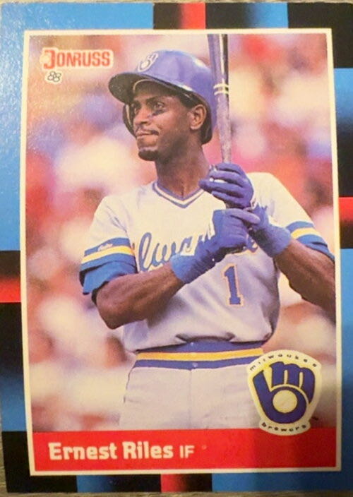 Ernest Riles  baseball card collectible - Main Image 3