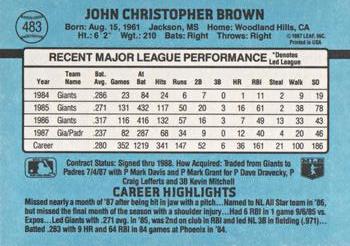 Chris Brown  baseball card collectible - Main Image 2