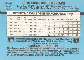 Chris Brown  baseball card collectible - Main Image 2