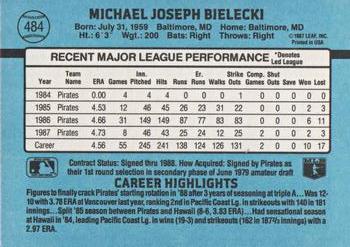 Mike Bielecki  baseball card collectible - Main Image 2