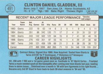 Dan Gladden  baseball card collectible - Main Image 2