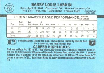 Barry Larkin  baseball card collectible - Main Image 2