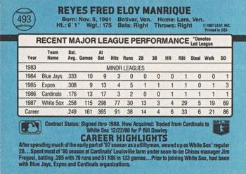 Fred Manrique  baseball card collectible - Main Image 2