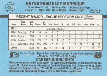 Fred Manrique  baseball card collectible - Main Image 2