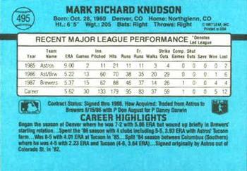 Mark Knudson  baseball card collectible - Main Image 2