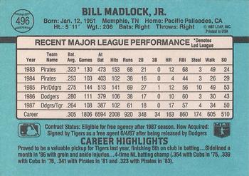 Bill Madlock  baseball card collectible - Main Image 2