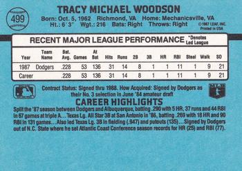 Tracy Woodson  baseball card collectible - Main Image 2