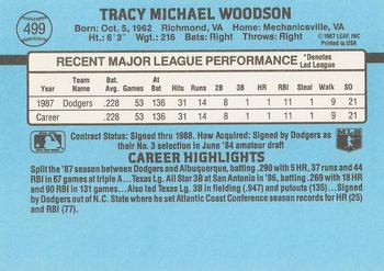 Tracy Woodson  baseball card collectible - Main Image 2