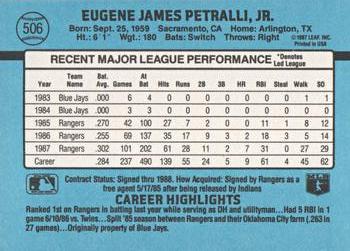 Geno Petralli  baseball card collectible - Main Image 2