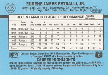 Geno Petralli  baseball card collectible - Main Image 2
