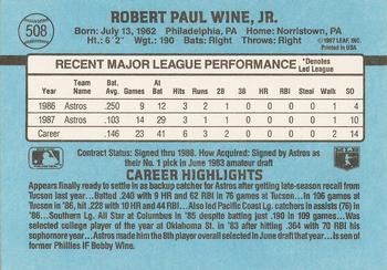 Robbie Wine  baseball card collectible - Main Image 2