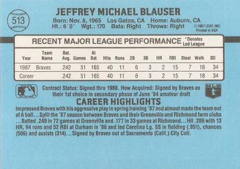 Jeff Blauser  baseball card collectible - Main Image 2