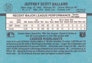 Jeff Ballard  baseball card collectible - Main Image 2