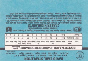 Dave Stapleton  baseball card collectible - Main Image 2