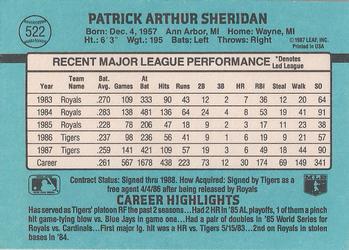 Pat Sheridan  baseball card collectible - Main Image 2