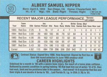 Al Nipper  baseball card collectible - Main Image 2