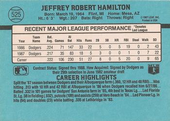Jeff Hamilton  baseball card collectible - Main Image 2