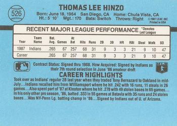 Tommy Hinzo  baseball card collectible - Main Image 2