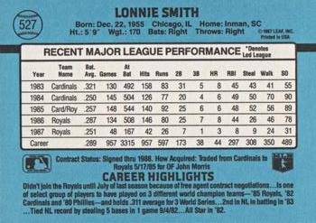 Lonnie Smith  baseball card collectible - Main Image 2