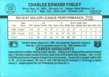 Chuck Finley  baseball card collectible - Main Image 2