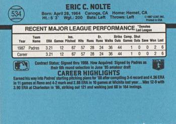 Eric Nolte  baseball card collectible - Main Image 2
