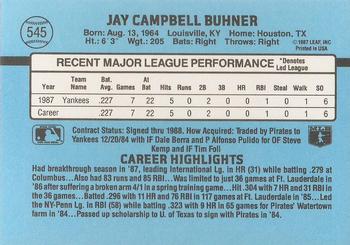 Jay Buhner  baseball card collectible - Main Image 2