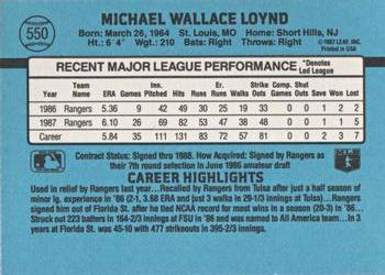 Mike Loynd  baseball card collectible - Main Image 2