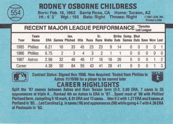 Rocky Childress  baseball card collectible - Main Image 2