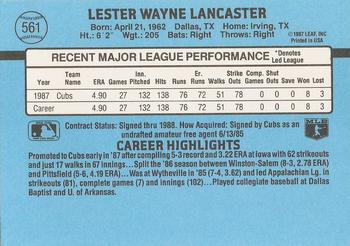 Lester Lancaster  baseball card collectible - Main Image 2