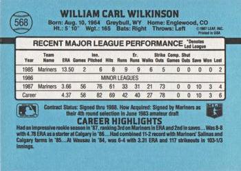 Bill Wilkinson  baseball card collectible - Main Image 2