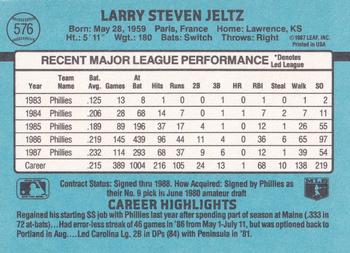 Steve Jeltz  baseball card collectible - Main Image 2