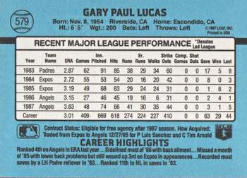 Gary Lucas  baseball card collectible - Main Image 2