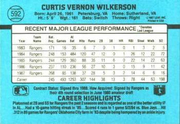 Curt Wilkerson  baseball card collectible - Main Image 2