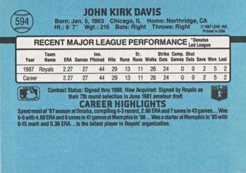 John Davis  baseball card collectible - Main Image 2