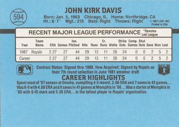 John Davis  baseball card collectible - Main Image 2