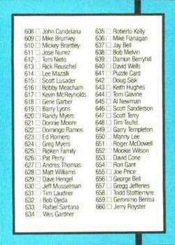 Checklist: 558-660  baseball card collectible - Main Image 2