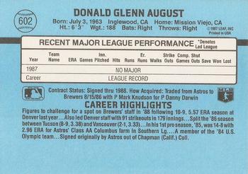 Don August  baseball card collectible - Main Image 2
