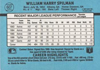 Harry Spilman  baseball card collectible - Main Image 2