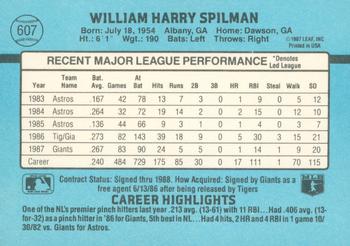 Harry Spilman  baseball card collectible - Main Image 2