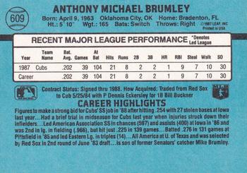 Mike Brumley  baseball card collectible - Main Image 2