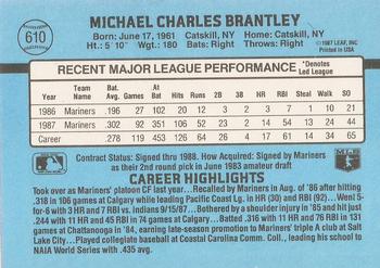 Mickey Brantley  baseball card collectible - Main Image 2