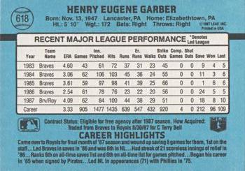 Gene Garber  baseball card collectible - Main Image 2