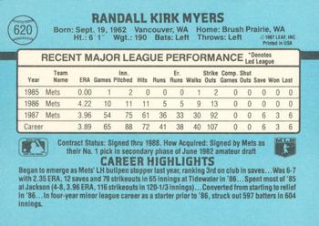 Randy Myers  baseball card collectible - Main Image 2