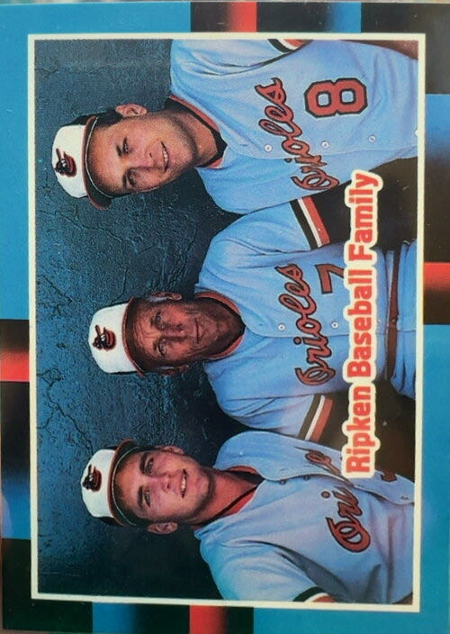 Ripken Baseball Family (Billy Ripken / Cal Ripken Sr. / Cal Ripken Jr.)  baseball card collectible - Main Image 3