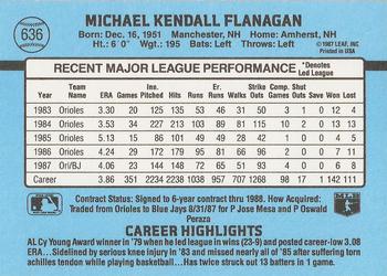 Mike Flanagan  baseball card collectible - Main Image 2