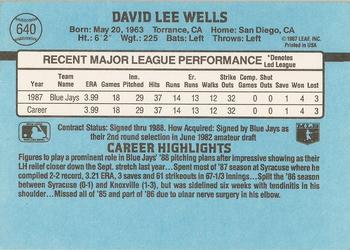 David Wells  baseball card collectible - Main Image 2