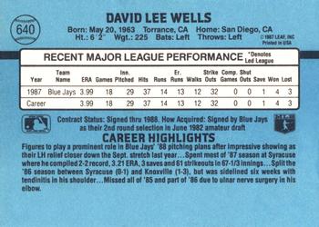 David Wells  baseball card collectible - Main Image 2