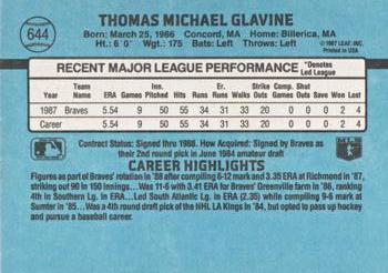 Tom Glavine  baseball card collectible - Main Image 2