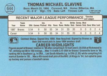 Tom Glavine  baseball card collectible - Main Image 2