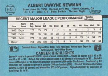 Al Newman  baseball card collectible - Main Image 2